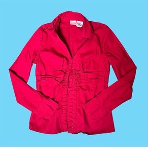 No Boundaries red blouse long sleeve